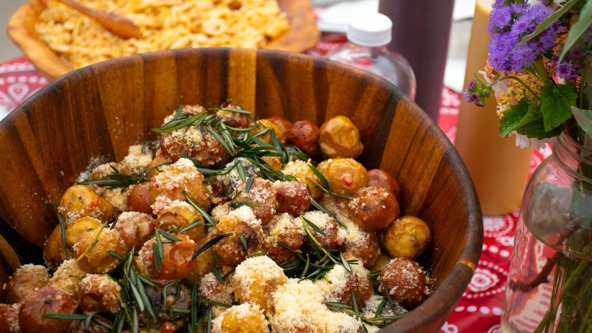 Warm Marbled Potato Salad